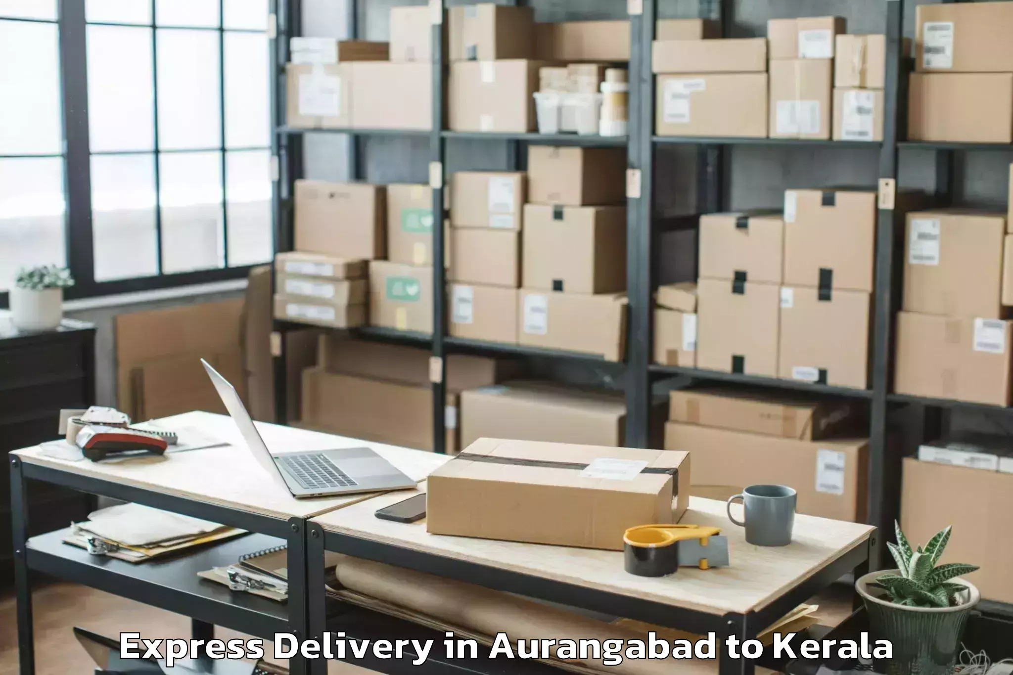 Quality Aurangabad to Cherpulassery Express Delivery